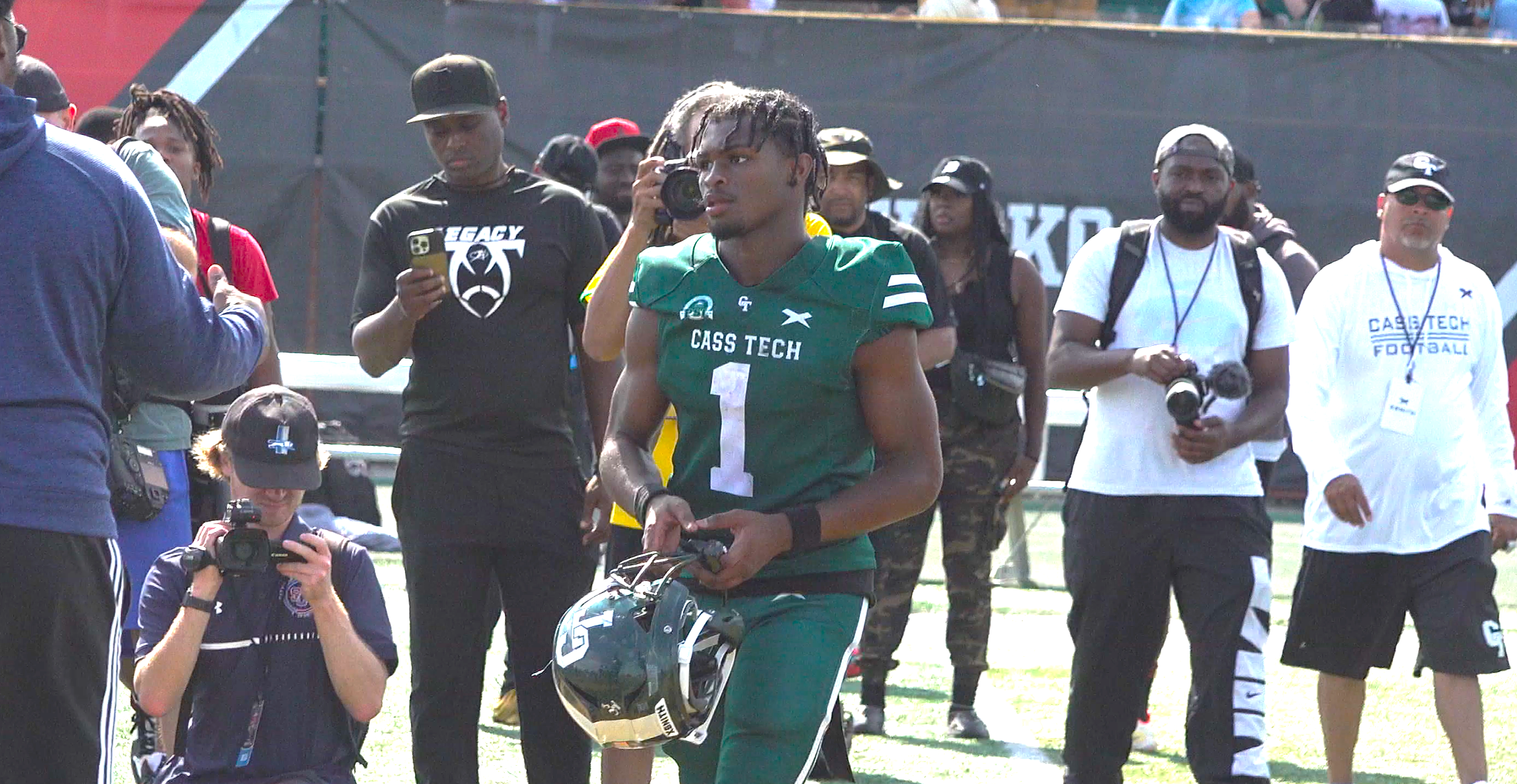 Cass Tech football players